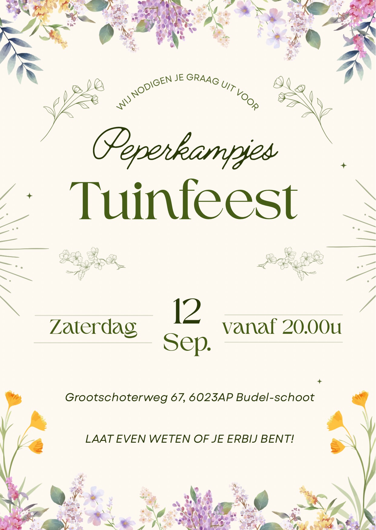 Voorkant uitnodiging